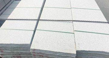 烟台芝麻白毛板，石材毛板