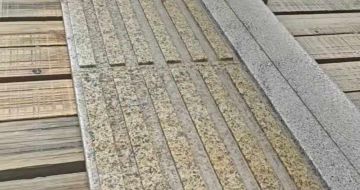 烟台黄金麻盲道石 盲条