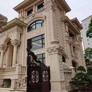 烟台黄金麻别墅外墙异形定制