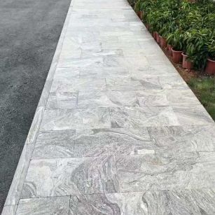 烟台浪淘沙地铺石 夜里雪