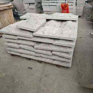 烟台芝麻白蘑菇石，自然面