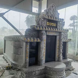 烟台套墓 墓碑 围坟石 异形定制