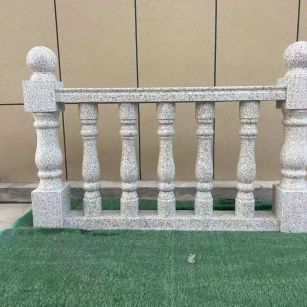 烟台芝麻白阳台栏杆 花岗岩栏杆