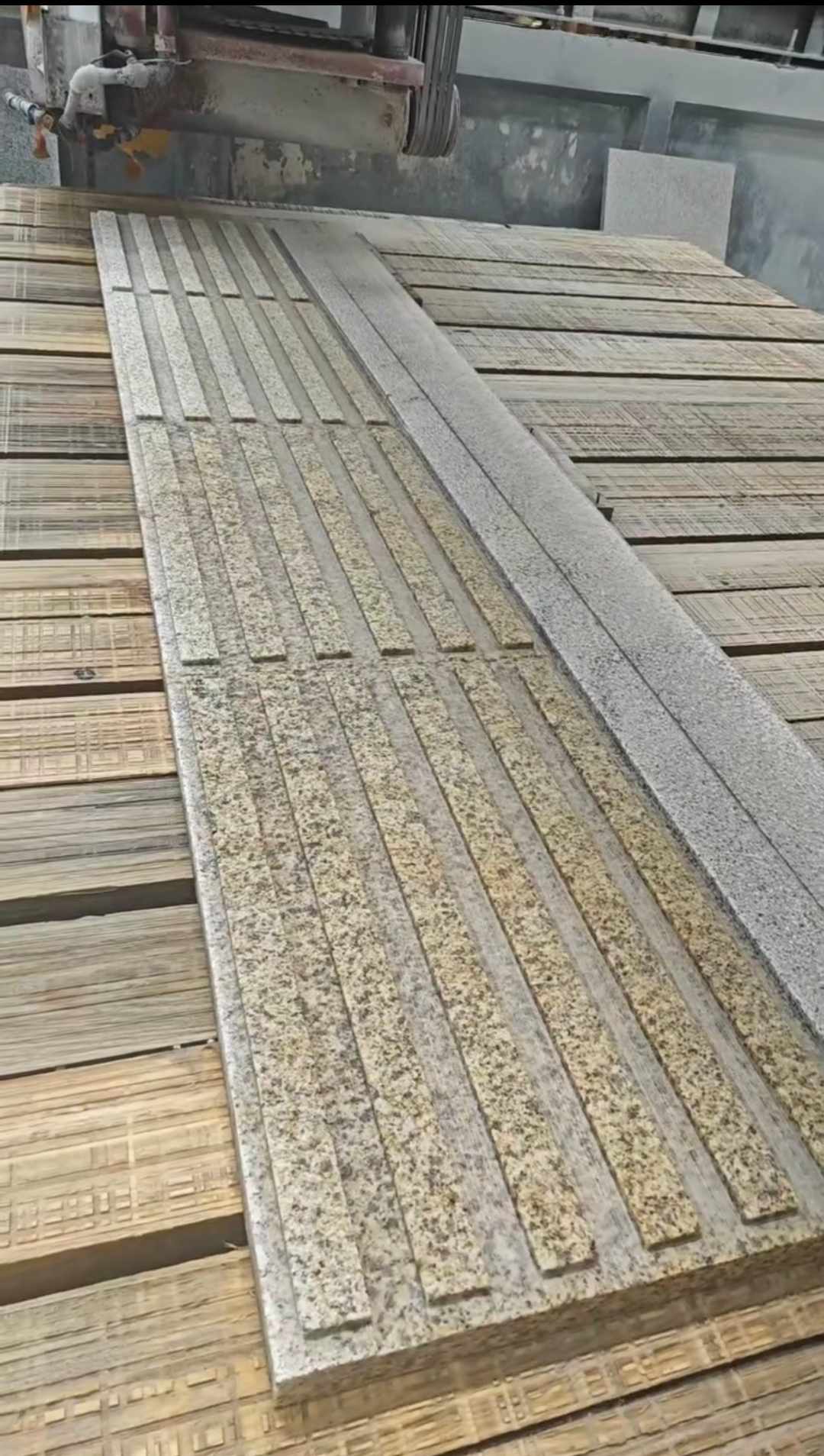 烟台黄金麻盲道石 盲条